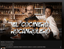 Tablet Screenshot of elcocinerorocanrolero.blogspot.com