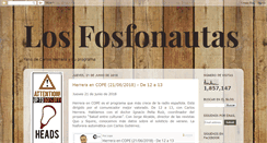 Desktop Screenshot of losfosfonautas.blogspot.com