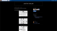 Desktop Screenshot of justinsklar.blogspot.com