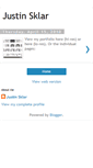 Mobile Screenshot of justinsklar.blogspot.com