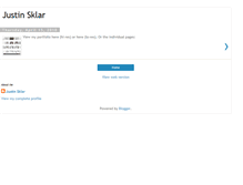 Tablet Screenshot of justinsklar.blogspot.com