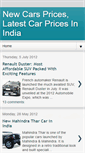 Mobile Screenshot of cars-pricesindia.blogspot.com