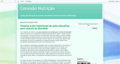 Desktop Screenshot of conexaonutricao.blogspot.com