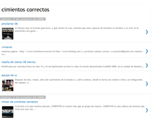 Tablet Screenshot of cimientoscorrectos.blogspot.com