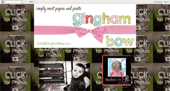 Desktop Screenshot of ginghambow.blogspot.com