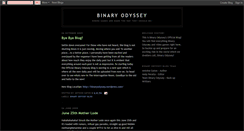 Desktop Screenshot of binaryodyssey.blogspot.com