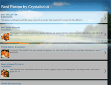 Tablet Screenshot of crystalkelvs-bestrecipebyme.blogspot.com