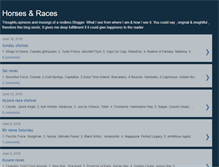 Tablet Screenshot of horsesandraces.blogspot.com