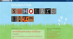 Desktop Screenshot of clubscholars.blogspot.com