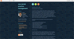 Desktop Screenshot of noedentalpracticemgt.blogspot.com