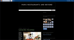 Desktop Screenshot of parisrestaurantreviewsandbeyond.blogspot.com