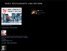 Tablet Screenshot of parisrestaurantreviewsandbeyond.blogspot.com