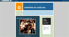 Desktop Screenshot of conciertosencostarica.blogspot.com