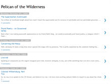 Tablet Screenshot of pelicanofthewilderness.blogspot.com