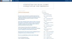 Desktop Screenshot of conteudo-como-conquistar-um-emprego.blogspot.com