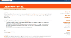 Desktop Screenshot of legalreferences.blogspot.com