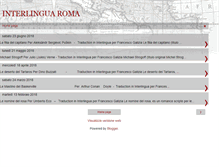 Tablet Screenshot of interlinguaroma.blogspot.com