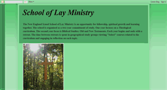 Desktop Screenshot of nesynodschooloflayministry.blogspot.com