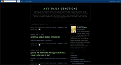 Desktop Screenshot of ajsdailydevotions.blogspot.com