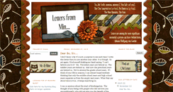 Desktop Screenshot of lettersfrommin.blogspot.com