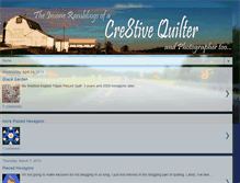 Tablet Screenshot of cre8tivequilter.blogspot.com