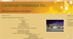 Desktop Screenshot of caribbean-hideaways.blogspot.com