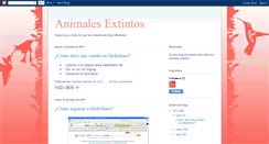 Desktop Screenshot of animalsextintos2.blogspot.com