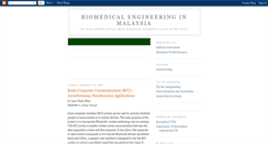 Desktop Screenshot of biomedicalengineeringinmalaysia.blogspot.com