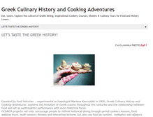 Tablet Screenshot of historyofgreekfood.blogspot.com