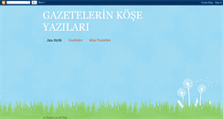 Desktop Screenshot of gazetelerinkoseleri.blogspot.com