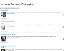 Tablet Screenshot of lanuevacorrientepedagogica.blogspot.com