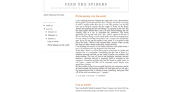 Desktop Screenshot of feed-the-spiders.blogspot.com