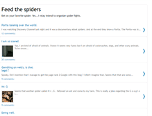 Tablet Screenshot of feed-the-spiders.blogspot.com