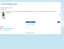 Tablet Screenshot of cutie-elegances.blogspot.com