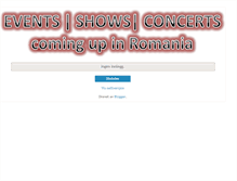 Tablet Screenshot of eventsromania.blogspot.com
