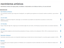 Tablet Screenshot of movimientosartisticosteoricos.blogspot.com