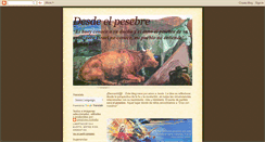 Desktop Screenshot of desdeelpesebre.blogspot.com