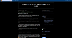 Desktop Screenshot of cinematronicsprogramming.blogspot.com