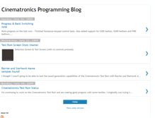 Tablet Screenshot of cinematronicsprogramming.blogspot.com