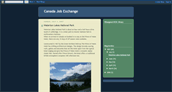 Desktop Screenshot of canadajobexchange.blogspot.com