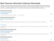 Tablet Screenshot of freeware-alternatives.blogspot.com