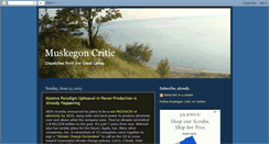 Desktop Screenshot of muskegoncritic.blogspot.com