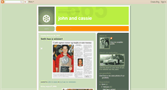 Desktop Screenshot of johnandcassieblog.blogspot.com