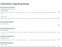 Tablet Screenshot of infoondating.blogspot.com
