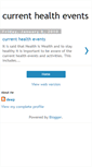 Mobile Screenshot of currenthealthevents.blogspot.com