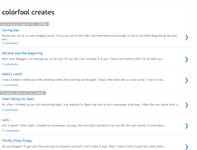Tablet Screenshot of colorfoolcreates.blogspot.com