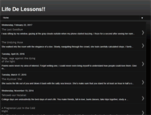 Tablet Screenshot of lifedelessons.blogspot.com