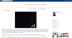 Desktop Screenshot of mypubliceducation.blogspot.com