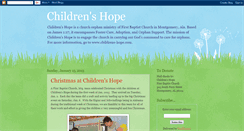 Desktop Screenshot of childrens-hope.blogspot.com