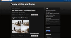 Desktop Screenshot of funnywinterandsnow.blogspot.com